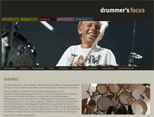 Tablet Screenshot of drummers-focus.at